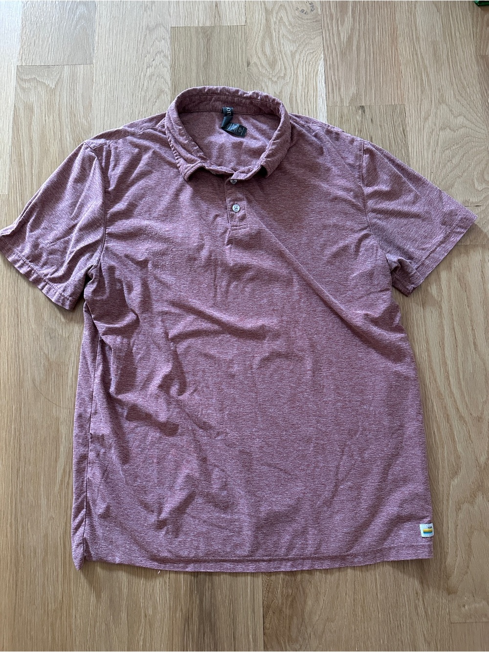 Vuori Men's Heathered maroon Polo